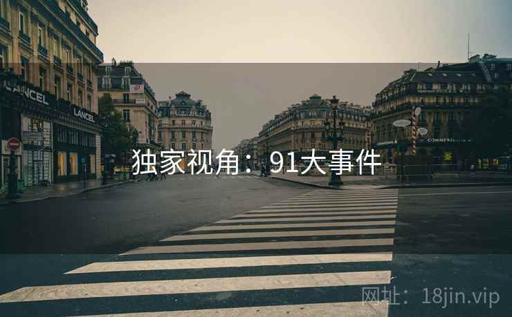 独家视角：91大事件