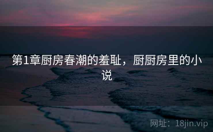 第1章厨房春潮的羞耻，厨厨房里的小说