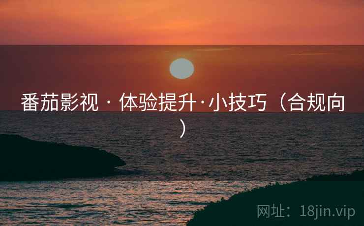 番茄影视 · 体验提升·小技巧（合规向）